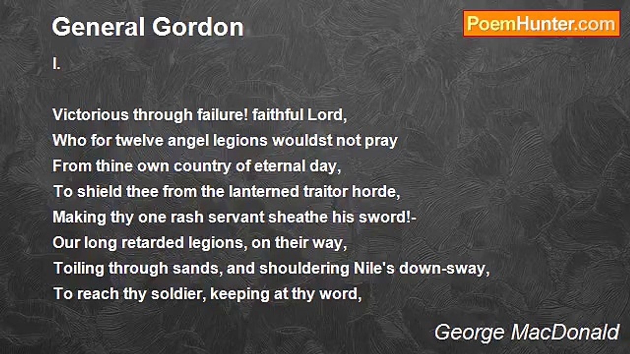 George MacDonald - General Gordon