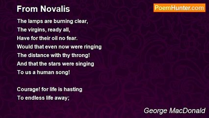 George MacDonald - From Novalis