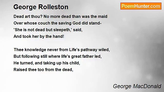 George MacDonald - George Rolleston