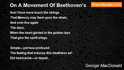 George MacDonald - On A Movement Of Beethoven’s