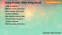 George MacDonald - Song-Prayer: After King David