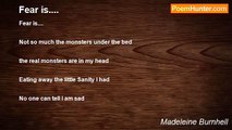 Madeleine Burnhell - Fear is....