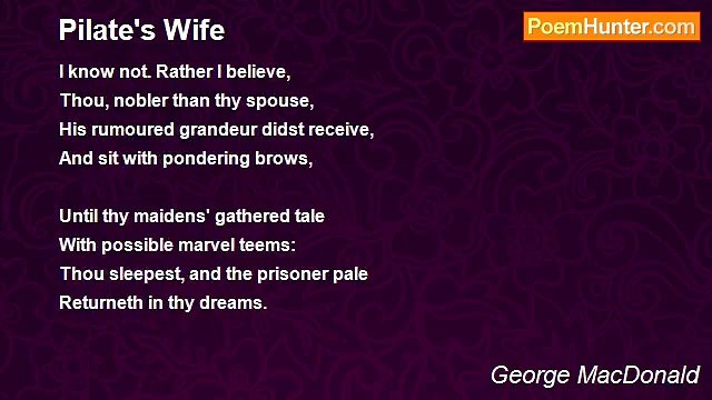George MacDonald - Pilate's Wife