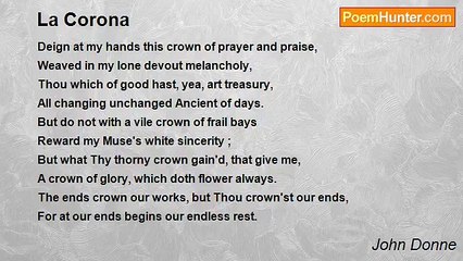 John Donne - La Corona