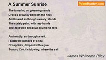 James Whitcomb Riley - A Summer Sunrise
