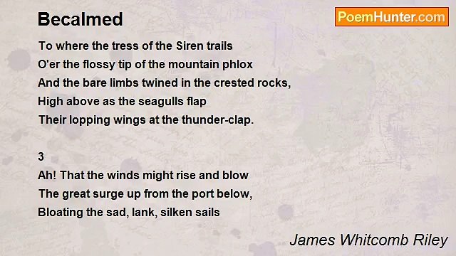 James Whitcomb Riley - Becalmed