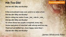 James Whitcomb Riley - Hik-Tee-Dik!
