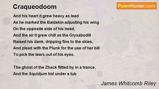 James Whitcomb Riley - Craqueodoom