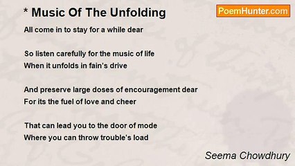 Seema Chowdhury - Music Of The Unfolding