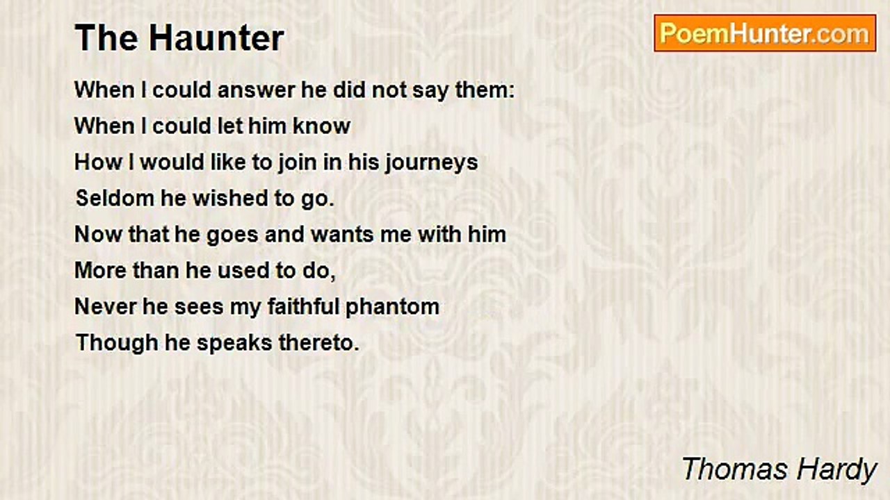 Thomas Hardy - The Haunter