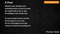 Thomas Hardy - A Poet