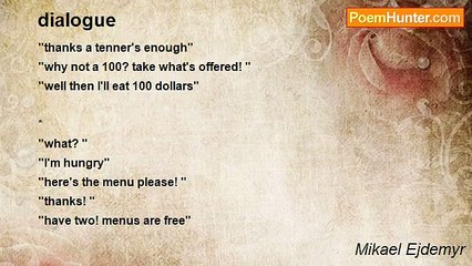 Mikael Ejdemyr - dialogue