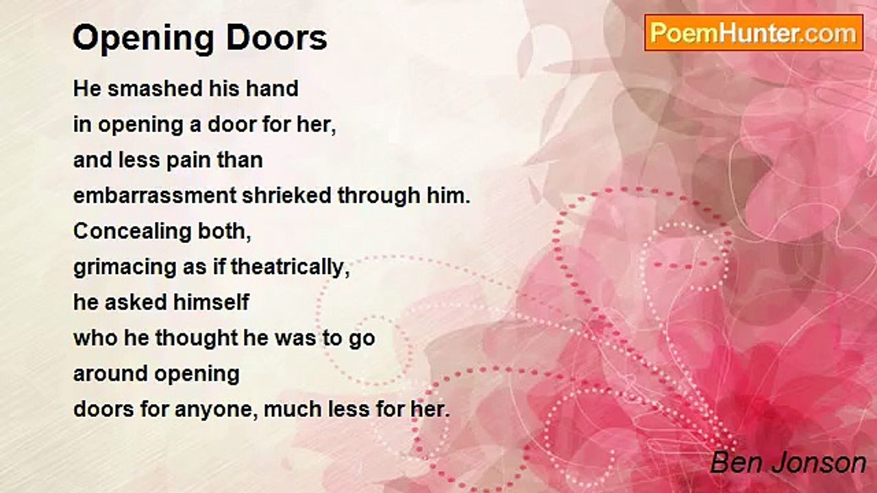 Ben Jonson - Opening Doors