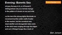 Ben Jonson - Evening: Barents Sea
