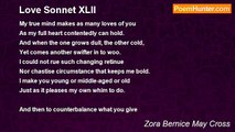 Zora Bernice May Cross - Love Sonnet XLII