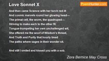 Zora Bernice May Cross - Love Sonnet X