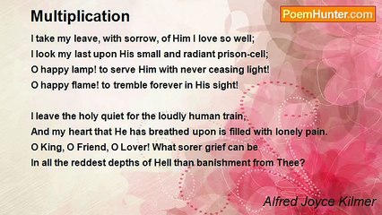 Alfred Joyce Kilmer - Multiplication