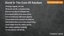 Charles Lamb - David In The Cave Of Adullam