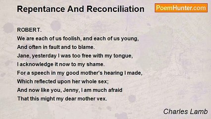 Charles Lamb - Repentance And Reconciliation
