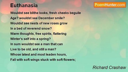 Richard Crashaw - Euthanasia