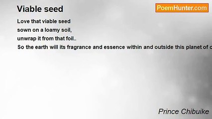 Prince Chibuike - Viable seed