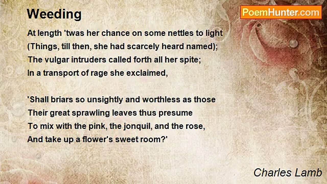 Charles Lamb - Weeding