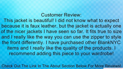 [BLANKNYC] Women's Light Weight Jacket Review