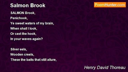 Henry David Thoreau - Salmon Brook
