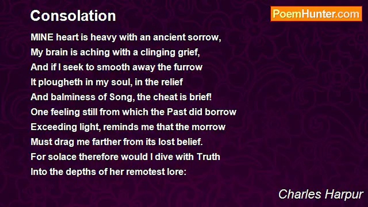 Charles Harpur - Consolation