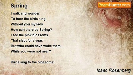 Isaac Rosenberg - Spring