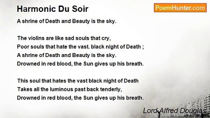 Lord Alfred Douglas - Harmonic Du Soir