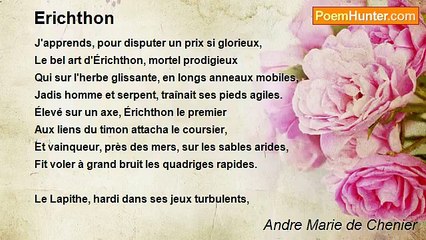 Andre Marie de Chenier - Erichthon