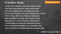 Wilfrid Scawen Blunt - A Cuckoo Song