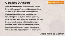 Andre Marie de Chenier - O Delices D’Amour!