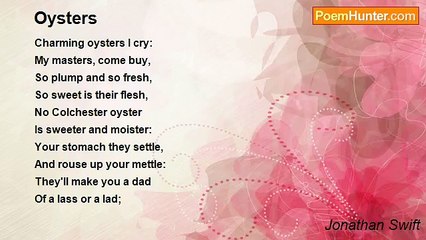 Jonathan Swift - Oysters