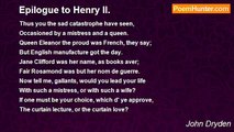 John Dryden - Epilogue to Henry II.