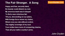 John Dryden - The Fair Stranger.  A Song