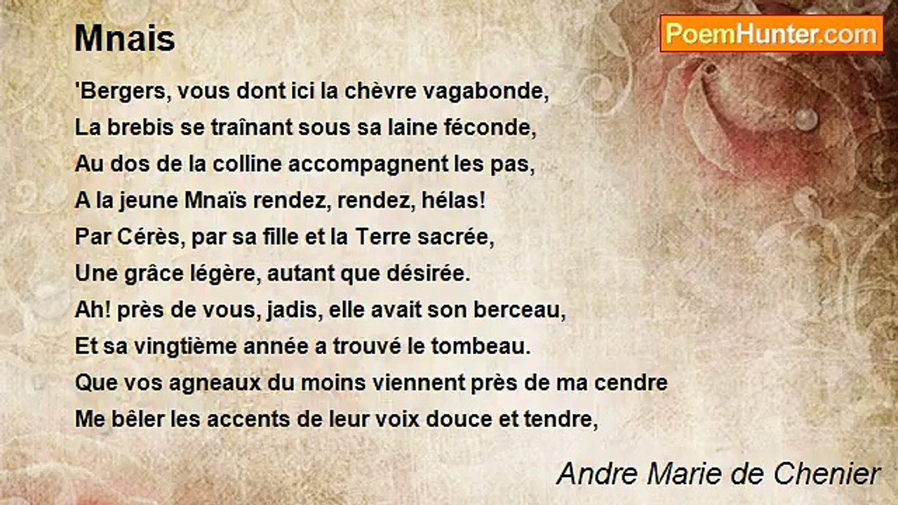 Andre Marie de Chenier - Mnais