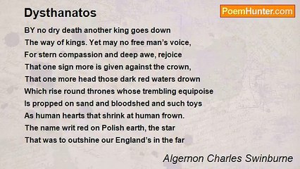 Algernon Charles Swinburne - Dysthanatos