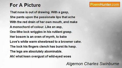 Algernon Charles Swinburne - For A Picture