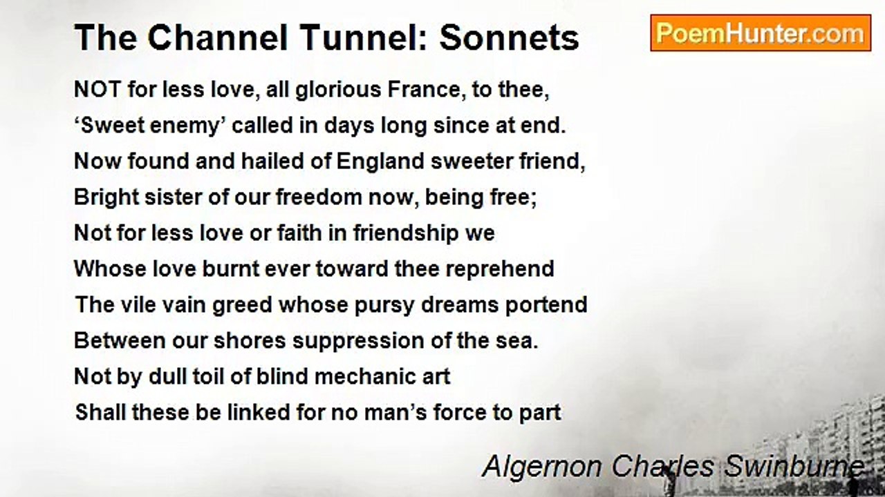 Algernon Charles Swinburne - The Channel Tunnel: Sonnets