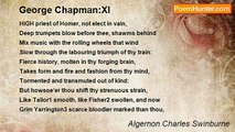 Algernon Charles Swinburne - George Chapman:XI