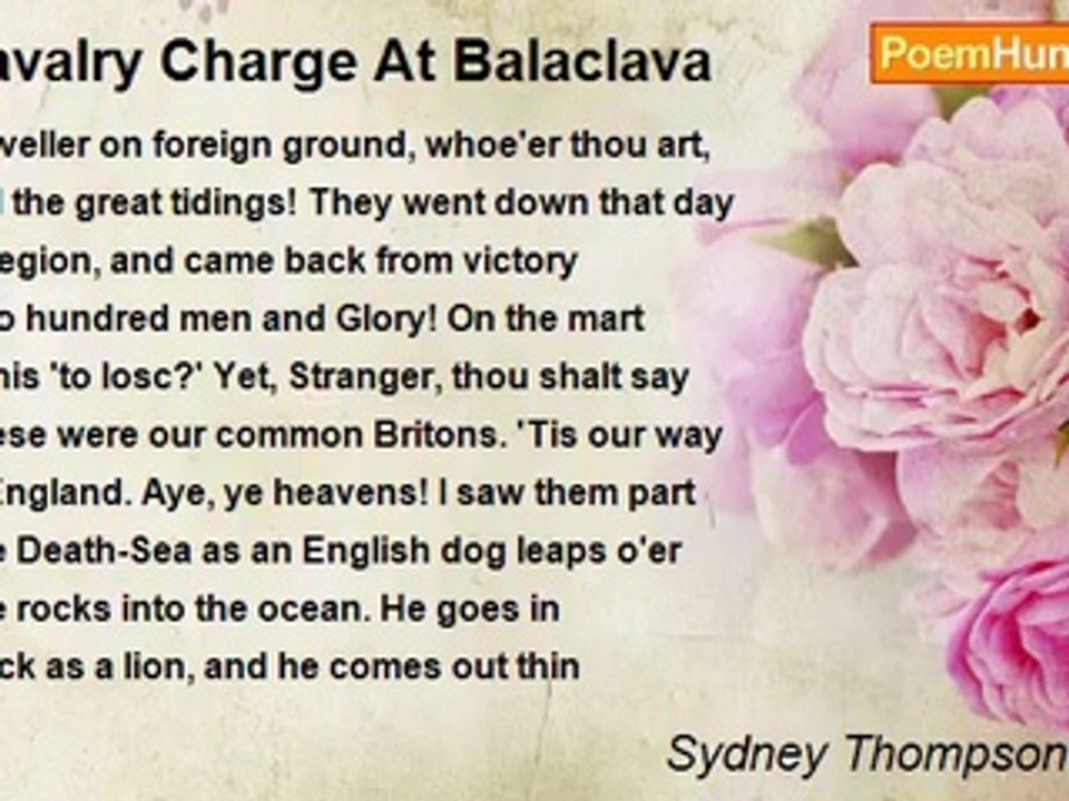 Sydney Thompson Dobell - Cavalry Charge At Balaclava