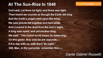 Dante Gabriel Rossetti - At The Sun-Rise In 1848