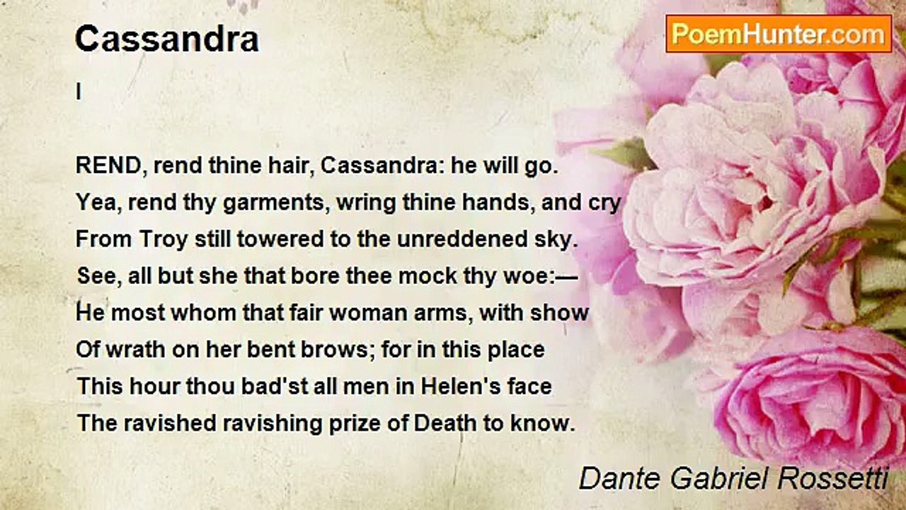Dante Gabriel Rossetti - Cassandra