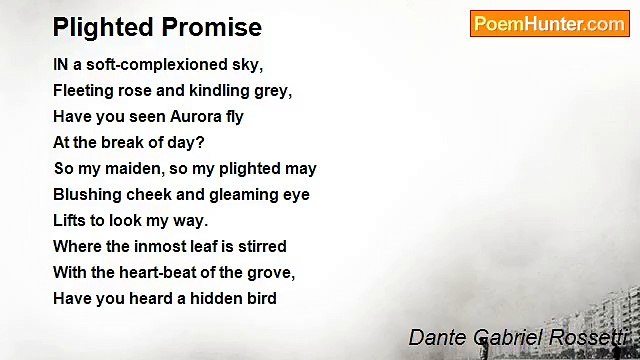 Dante Gabriel Rossetti - Plighted Promise