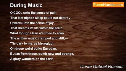 Dante Gabriel Rossetti - During Music