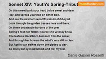 Dante Gabriel Rossetti - Sonnet XIV: Youth's Spring-Tribute