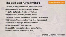 Dante Gabriel Rossetti - The Can-Can At Valentino’s