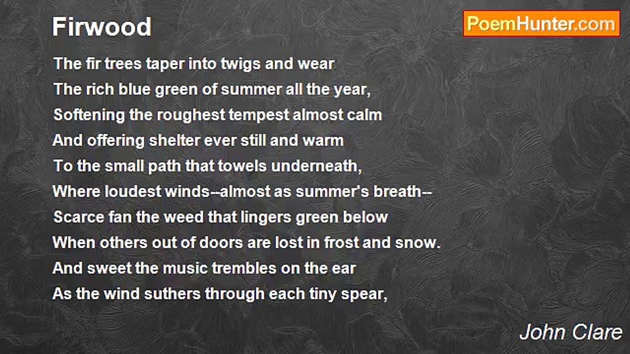 John Clare - Firwood